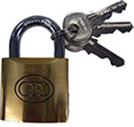 Padlock Brass Heavy Duty 32mm $8.75